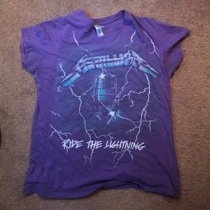 Purple female Metallica shirt